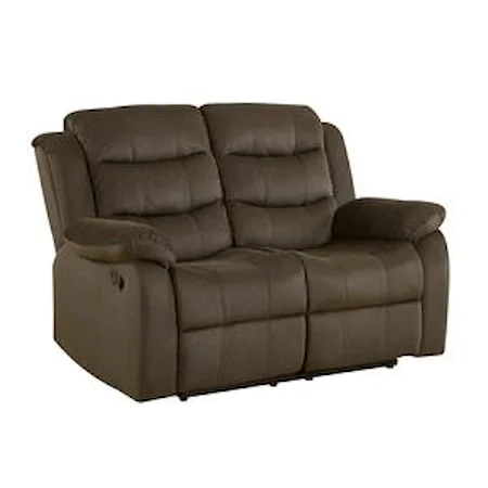 Casual Motion Loveseat with Pillow Arms